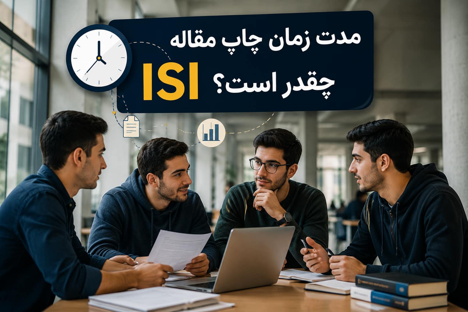 مدت زمان چاپ مقاله ISI چقدر است؟